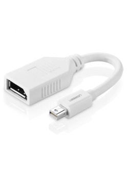 Convertor Mini DisplayPort la DisplayPort 4kat2k, 15cm - Ugreen (10445) - White