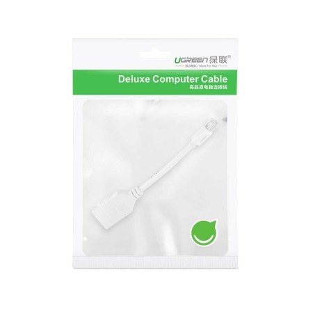 Convertor Mini DisplayPort la DisplayPort 4kat2k, 15cm - Ugreen (10445) - White