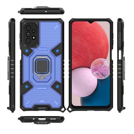 Husa pentru Samsung Galaxy A13 4G - Techsuit Honeycomb Armor - Blue