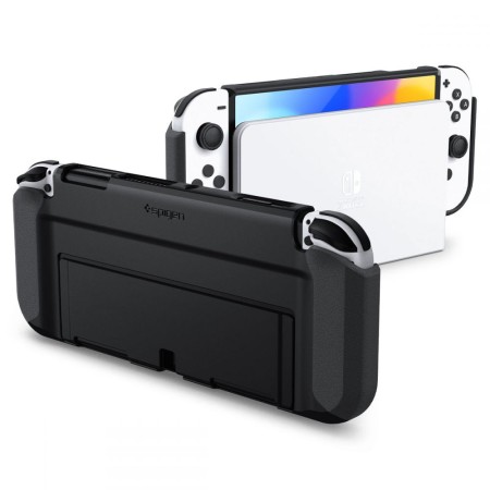 Carcasa pentru Nintendo Switch OLED - Spigen Thin Fit - Black