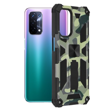 Husa pentru Oppo A54 5G / A74 5G / OnePlus Nord N200 5G - Techsuit Blazor Series - Camo Lime