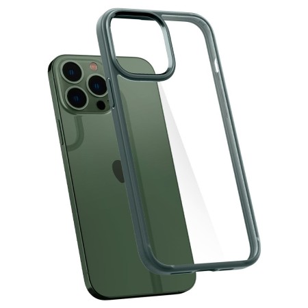 Husa pentru iPhone 13 Pro - Spigen Ultra Hybrid - Midnight Green