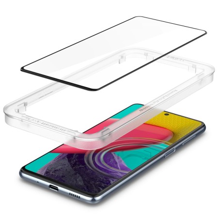 Folie pentru Samsung Galaxy M53 - Spigen Glas.tR Align Master - Black