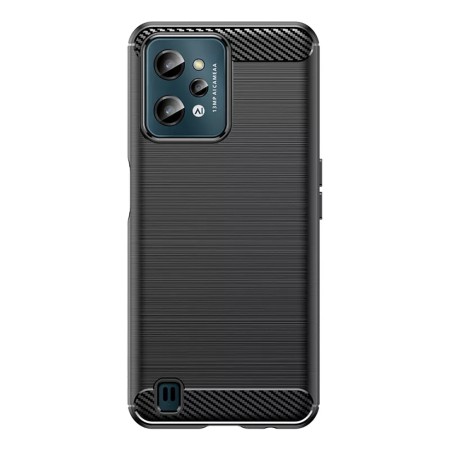 Husa pentru Realme C31 - Techsuit Carbon Silicone - Black