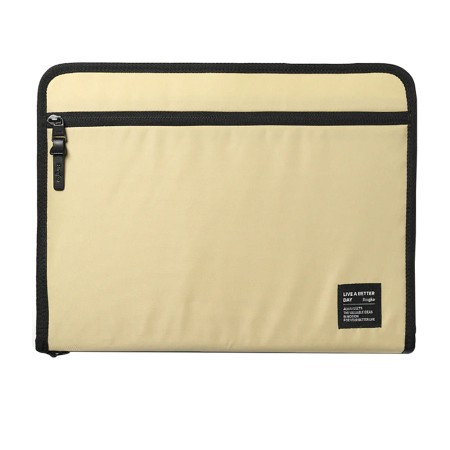 Husa pentru laptop 13" - Ringke Smart Zip Pouch - Light Beige