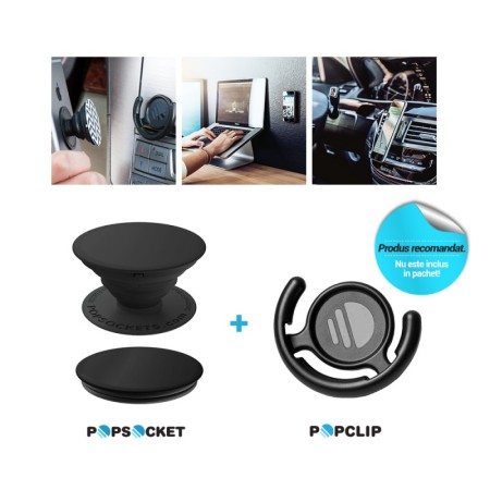 Suport pentru Telefon - Popsockets PopGrip - Black Marble