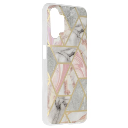 Husa pentru Samsung Galaxy A13 4G - Techsuit Marble Series - Pink Hex