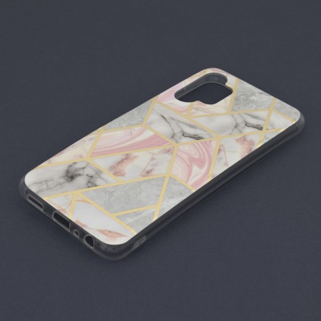 Husa pentru Samsung Galaxy A13 4G - Techsuit Marble Series - Pink Hex