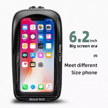 Geanta de Bicicleta pentru Telefon 19x10x7.3cm - RockBros (B70) - Black