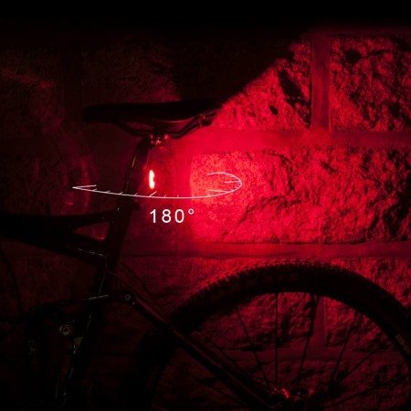 Stop de Bicicleta 240mAh, Waterproof - RockBros Tail LED (SEEMEE20) - Black