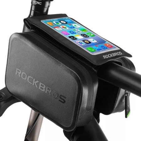 Geanta pentru Bicicleta cu Husa Telefon - RockBros (AS-006BK) - Black