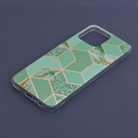 Husa pentru Honor X8 - Techsuit Marble Series - Green Hex