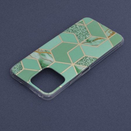 Husa pentru Honor X8 - Techsuit Marble Series - Green Hex