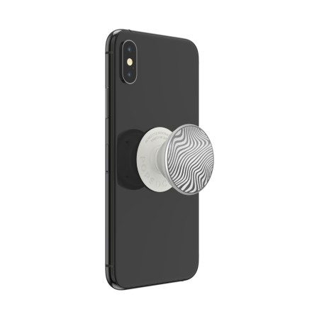 Suport pentru telefon - Popsockets PopGrip - Terrain Wave metalic