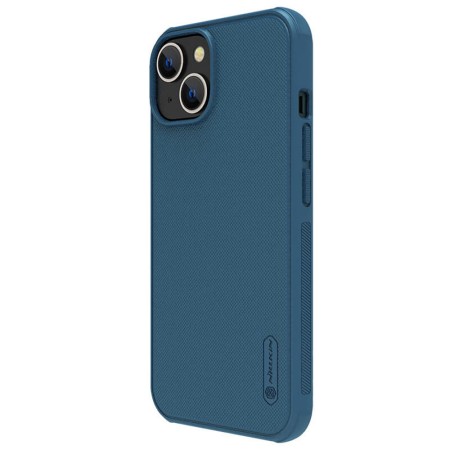 Husa pentru iPhone 14 - Nillkin Super Frosted Shield Pro - Blue