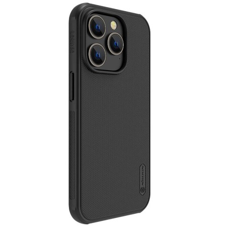 Husa pentru iPhone 14 Pro - Nillkin Super Frosted Shield Pro - Black