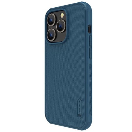 Husa pentru iPhone 14 Pro - Nillkin Super Frosted Shield Pro - Blue