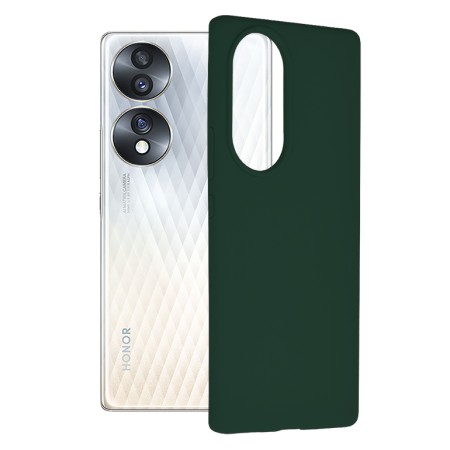 Husa pentru Honor 70 - Techsuit Soft Edge Silicone - Dark Green