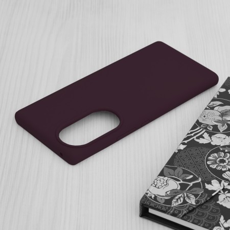 Husa pentru Honor 70 - Techsuit Soft Edge Silicone - Plum Violet