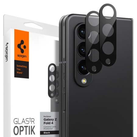 Folie Camera pentru Samsung Galaxy Z Fold4 (set 2) - Spigen Optik.tR - Black