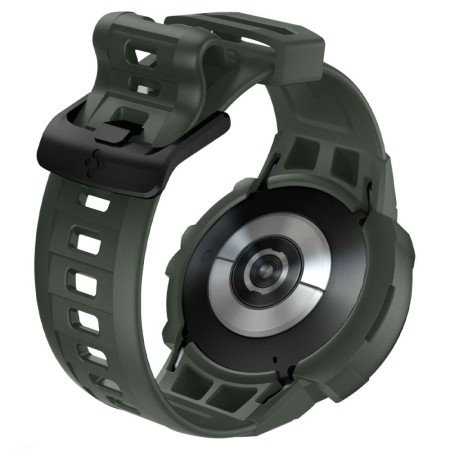 Husa pentru Samsung Galaxy Watch 4/5 (44mm) + Curea - Spigen Rugged Armor Pro - Military Green