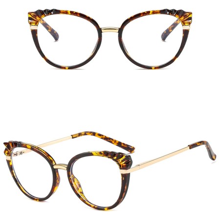 Ochelari de Calculator - Techsuit Reflex Metal (F5020-LRW) - Leopard Brown