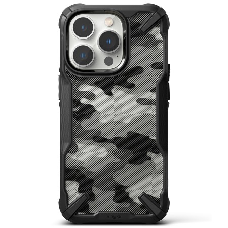 Husa pentru iPhone 14 Pro - Ringke Fusion X Design - Camo Black