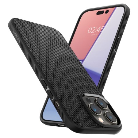 Husa pentru iPhone 14 Pro Max - Spigen Liquid Air - Matte Black