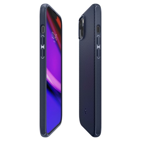 Husa pentru iPhone 14 - Spigen Mag Armor - Navy Blue