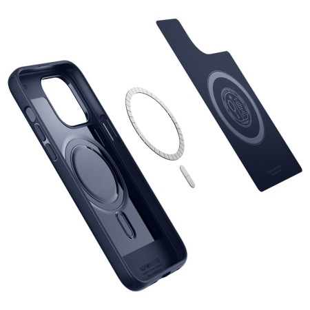 Husa pentru iPhone 14 Pro - Spigen Mag Armor - Navy Blue