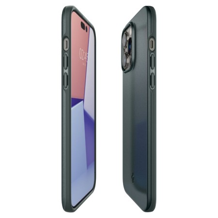 Husa pentru iPhone 14 Pro Max - Spigen Thin Fit - Abyss Green