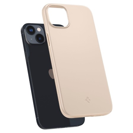 Husa pentru iPhone 14 - Spigen Thin Fit - Sand Beige