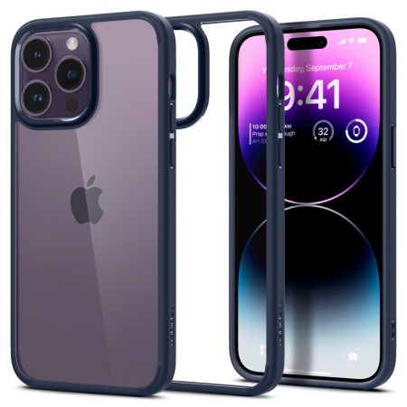 Husa pentru iPhone 14 Pro - Spigen Ultra Hybrid - Navy Blue