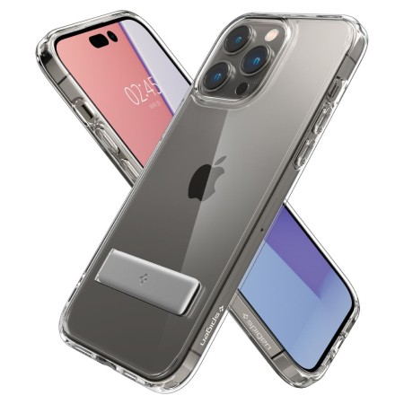 Husa pentru iPhone 14 Pro Max - Spigen Ultra Hybrid S - Crystal Clear