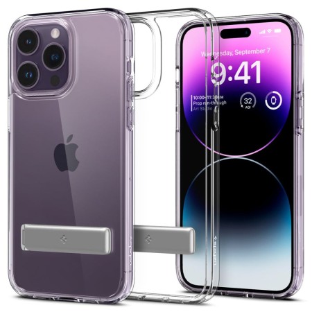 Husa pentru iPhone 14 Pro - Spigen Ultra Hybrid S - Crystal Clear