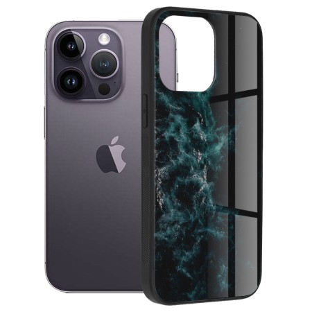 Husa pentru iPhone 14 Pro Max - Techsuit Glaze Series - Blue Nebula