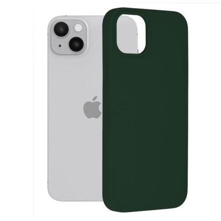 Husa pentru iPhone 14 Plus - Techsuit Soft Edge Silicone - Dark Green