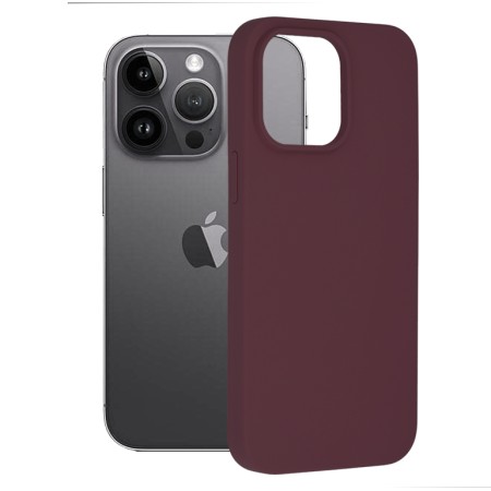 Husa pentru iPhone 14 Pro Max - Techsuit Soft Edge Silicone - Plum Violet