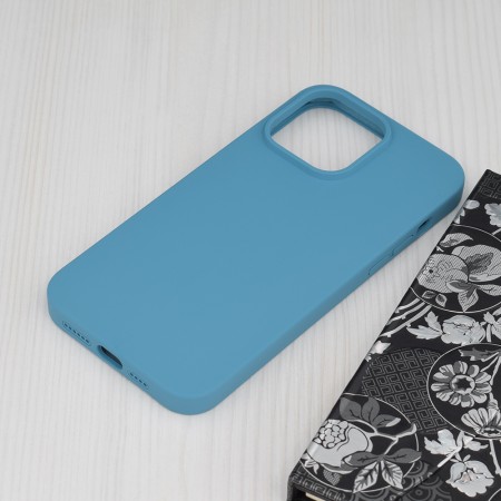 Husa pentru iPhone 14 Pro Max - Techsuit Soft Edge Silicone - Denim Blue