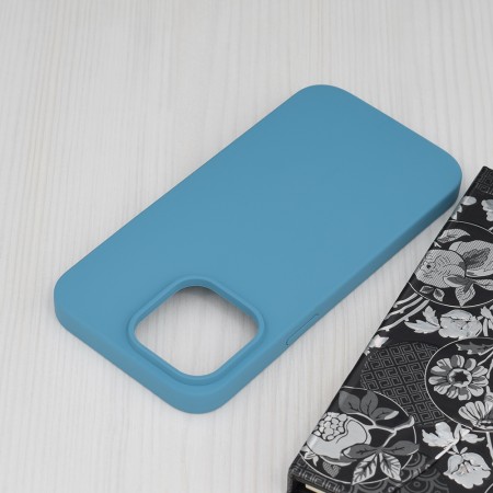 Husa pentru iPhone 14 Pro Max - Techsuit Soft Edge Silicone - Denim Blue