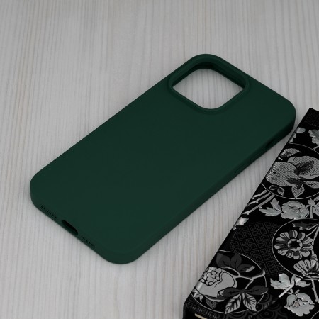 Husa pentru iPhone 14 Pro Max - Techsuit Soft Edge Silicone - Dark Green