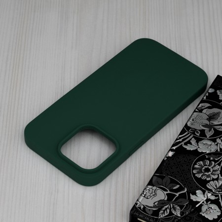 Husa pentru iPhone 14 Pro Max - Techsuit Soft Edge Silicone - Dark Green