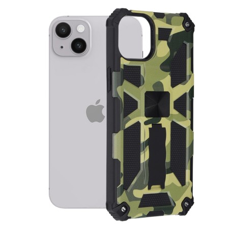 Husa pentru iPhone 14 Plus - Techsuit Blazor Series - Camo Lime