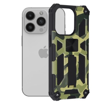 Husa pentru iPhone 14 Pro - Techsuit Blazor Series - Camo Lime