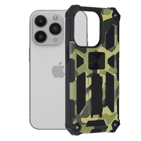 Husa pentru iPhone 14 Pro - Techsuit Blazor Series - Camo Lime