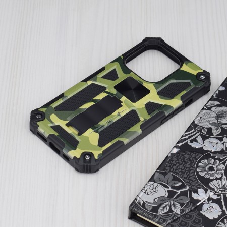 Husa pentru iPhone 14 Pro - Techsuit Blazor Series - Camo Lime