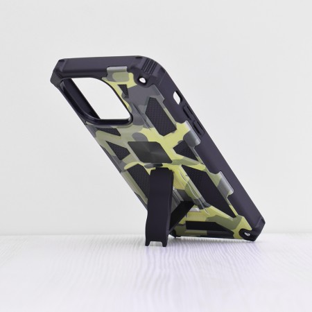 Husa pentru iPhone 14 Pro Max - Techsuit Blazor Series - Camo Lime