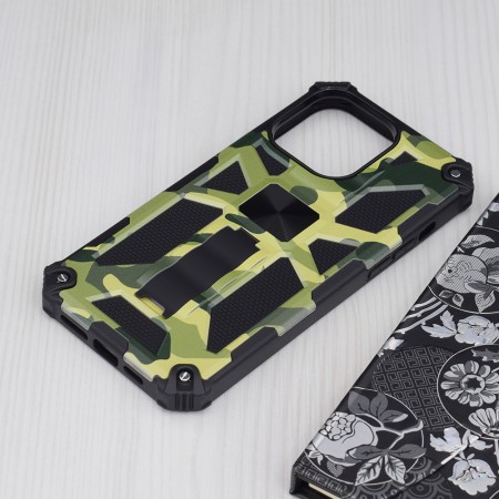 Husa pentru iPhone 14 Pro Max - Techsuit Blazor Series - Camo Lime