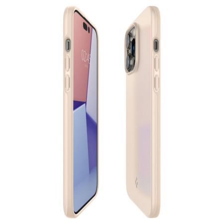 Husa pentru iPhone 14 Pro Spigen Thin Fit, Sand Beige