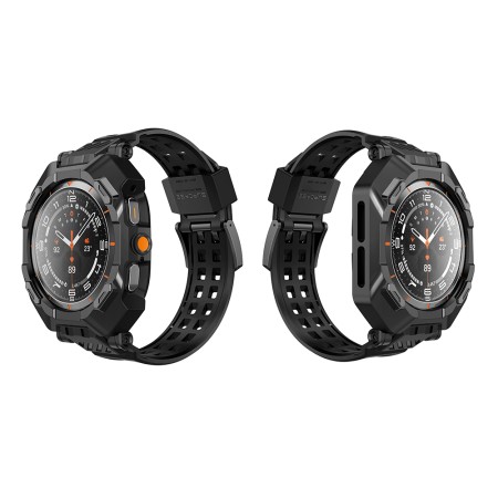 Husa pentru Samsung Galaxy Watch Ultra 47mm + Curea - Supcase Unicorn Beetle Pro - Black